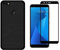 Compatibile con ASUS ZENFONE MAX PLUS M1 ZB570TL ZC570KL X018D X018DC Custodia COVER protezione soft slim GEL silicone TPU + Pellicola VETRO TEMPERATO glass FULL TOUCH ANTIURTO cornice NERO