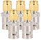 Diyeeni 5Stk. SMA zu BNC Adapter Konverter, Steckverbinder Kits, Antenne Adapter SMA Male Stecker auf BNC Female Buchse Test Konverter (Kupfer)