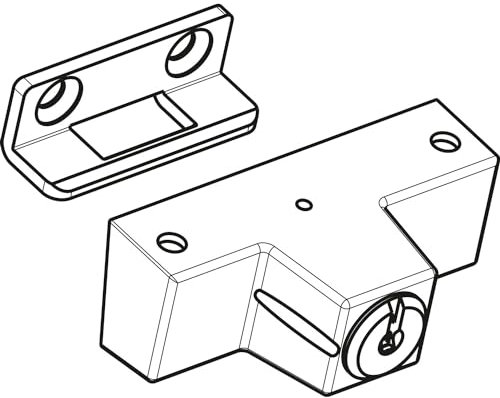 Roto Drehsperre mit Zylinder und Schlüssel, silber
