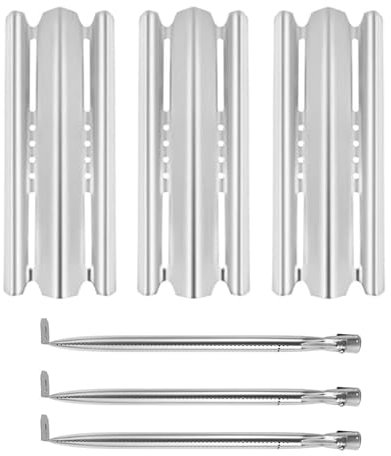 Grill-Hitzeschild-Heizplatten, Brennerrohr-Ersatz für Napoleon (3er-Pack Hitzeschild-Kit)