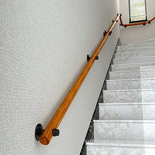 WQSQ Corrimano Scale Moderno Passamano in Legno Ringhiera A Parete per Interni Sbarra Danza Classica Corrimano per Uomo Anzian Maniglia di Sicurezza 30cm