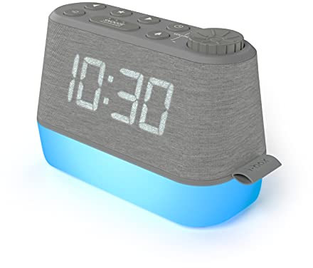 Alarm Clocks Bedside, Radio Alarm Clock, Night Light, FM Radio, Dual Alarm Clocks for Bedroom, USB Charging Port, Dimmable, LED Display, Relaxation Sounds, Sleep Aid, Mains Powered Battery Backup