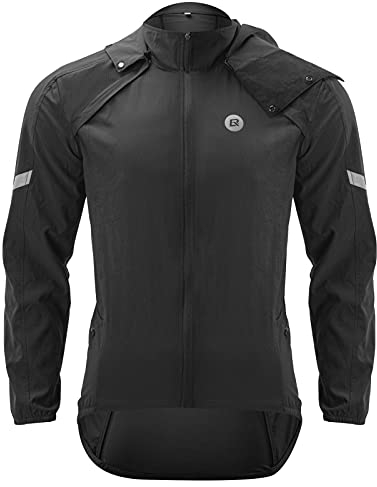ROCKBROS Fahrradjacke Herren Damen Abnehmbare Softshelljacke Unisex - Geeignet für Radfahren, Joggen, Wandern M-4XL