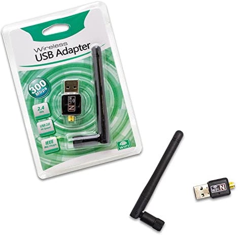 SIMPLETEK Wi-Fi Antenne d'ordinateur fixe portable 150 Mbps 2,4 GHz Adaptateur Wi-Fi universel pour Windows 10 7 XP Vision Linux