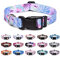 Suredoo Hundehalsband Verstellbares, Weich & Komfort Nylon Hunde Halsband für Kleine Mittlere Große Hunde Welpen Katzen (M, Lila Blumen)
