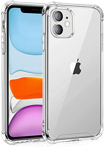 Whioltl Compatible with iPhone 11 Case, Crystal Clear Phone Cover, Anti-Scratch and Shock-Absorption, Basic Case for iphone 11 Hülle Coque funda, Transparent