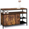 IDMarket - Anrichte niedrig, 2 Türen, 100 cm, Chicago, Industriedesign