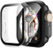 Misxi [2 Piezas] Funda con Cristal Templado Protector de Pantalla para Apple Watch Ultra 2 /Ultra 49mm, HD PC Anti-Choque Ultradelgado Carcasa para iWatch, 1 Negro + 1 Transparente