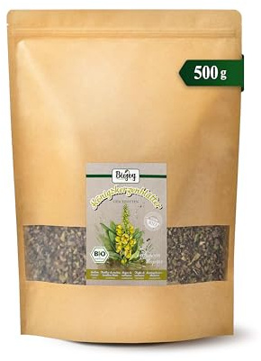 Biojoy Foglie di verbasco BIO, essiccate, tisana, 500 g | Tisana sfusa, tagliata, Verbascum thapsus L.