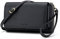 Peacocktion Damen Umhängetasche, Kleine Crossbody Taschen Schultertasche, Handgelenkstaschen Geldbörse mit Crossbody und Handgelenk 2 Riemen, Handytasche zum Umhängen mit Kartenhalter, 001-Schwarz