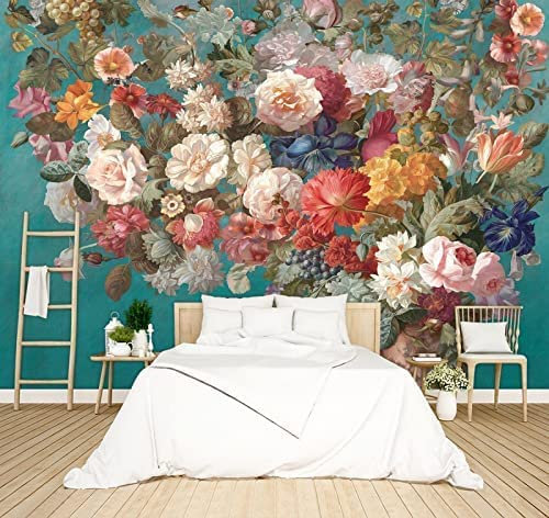 3D Pivoine Rose Fleur Plante Rose Fleur Feuilles Papiers Peints Grands Autocollants , Papiers Peints Amovibles | Papier Peint Autocollant 3D Pour Chambre D'Enfant, S 400 (largeur) x 280 (hauteur) cm