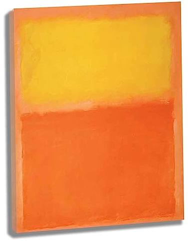 Mark Rothko Leinwand Bilder Kunstdrucke Mit Rahmen HD druck Wandkunst Malerei Poster Abstraktes Zuhause Wohnzimmer Schlafzimmer Dekorationen Fertig zum Aufhängen(Gerahmt,（75x98cm）30x39inch)