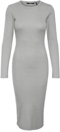 VERO Moda Damen Vmchloe Ls Calf Dress Ga JRS Noos Kleid (1er Pack)