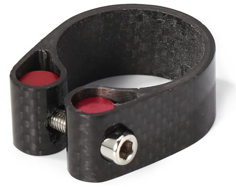 Morsetto Reggisella,Collarino per Bici Reggisella Morsetto reggisella for bicicletta in fibra di carbonio 30.2/34.9mm Morsetto for tubo sella ultraleggero Clip for tubo sella for bici da strada Parti