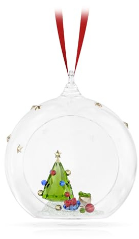 Swarovski Weihnachtsornament mit Christbaumkugel aus Kristall für Weihnachten