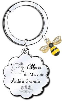 YUANSI Merci Maitresse, Porte Clef Maitresse, Maitresse d'école Maternelle Professeur,Cadeau Maitresse Noel Pâques (6)
