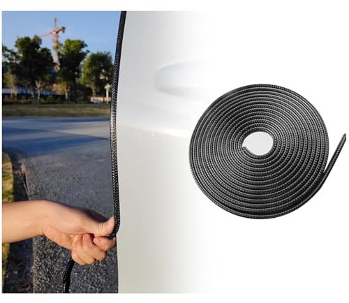 10M U-Form Autotür Kantenschutz,Weiches Gummi Kantenschutzprofil für Kanten Zwischen Tür und Karosserie,Universal Auto Türkantenschutz Auto Zubehör für Autotür,Motorhaube,Kofferraum (10M)