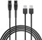 2-Pack 5V Ladegerät QP2724 QP2834 USB Ladekabel für Philips Norelco Rasierer One Blade QP1324 QP2824 QP4530 QP4631 MG5910 MG7910 MG7930 MG7950 X3001 MG9510 MG9520 X5006 Shaver 2400 2600 Lader Kabel