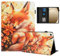 Rostsant Coque pour Samsung Galaxy Tab A9 Plus Impression Graphique Housse en Tablette Cuir PU Protection pour Samsung Galaxy Tab A9 Plus 11 Pouces 2023 Renard en Fleur