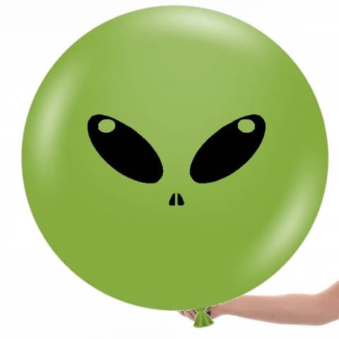 Alien Martian Latexballon 1 Stück 36 Zoll Premium Luftballons Party Alien Themed Geburtstagsdekorationen - Geeignet für Luft oder Helium (Martian Green 3 Fuß)