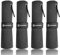 flintronic 4 Piezas Toalla Golf de Microfibra, con Clip de Mosquetón, Secado Rápido Cooling Towel Accesorios Golf, Diseño de Gofre, para Golfistas, Aficionado al Golf, Negro