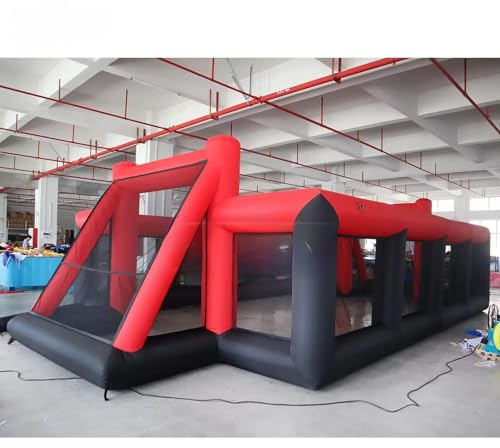 Campo de fútbol inflable portátil divertido con soplador gigante inflable para parque escolar, familia/equipo (sin alfombrilla de piso)