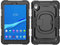 Fundas para Tablet PC Case Compatible with Lenovo Tab M8 HD 8 inch TB-8505F/8505X/8705F 2019/2020 Case with Screen Protector, Full Body Protective Rugged Cover Rotating Handle Silicone Case(Svart)