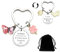 GUOYU Cadeau Maman Porte-clés Maman Forme Fille Fils,Cadeau Maman Noel,Cadeau de fête des Mères, Cadeau Anniversaire pour Maman Mere, Cadeau Fete Des Meres (3)