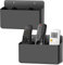 Nymblis 2 Packs Remote Control Holder Wall Mount, Self Adhesive TV Remote Holder for Sofa, 3 Slot Pen Storage Box for Home Office Bedroom (Black)