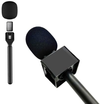 Stand for DJI Mic Mini/1/2 / Rode Wireless GO II Handle Rig Mic Flag Interview Lavalier Wireless Microphone Magnetic Adapter Holder Handheld Mount for Hollyland Lark M1 /C1 / 150