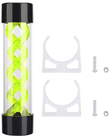 Holigie Water Cooling Reservoir, 200 m Acryl -T -Virus zylindrischer Kühler mit G1/4 -Faden für PC -Desktop -Computer -Kühlerzubehör, Computerwasserpumpe (Green)