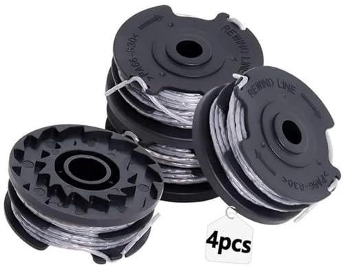 XEBRAD Strimmer Spool, for Bosch, ART 24 27 30 30-36, 4packs of Cutting Spool Replace Strimmer line, 1.6mm 6m Spools Line by Garden Lawn Mower Spool