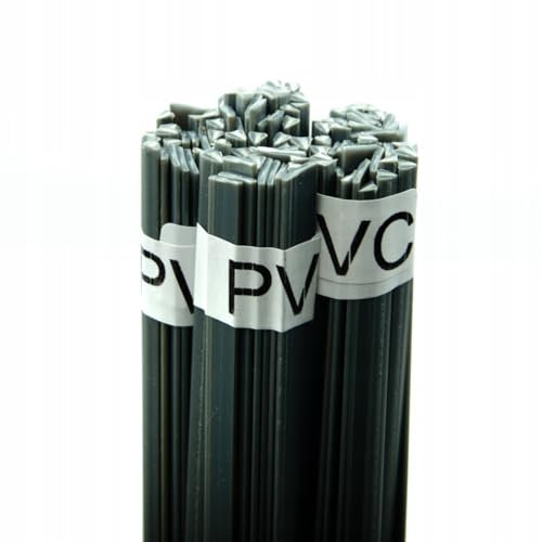 Rosfix Schweißdraht PVC | 50g, grau/weiß | 42 cm Länge, Form-Mix | Professionelle Anwendungen, Wasserrohre, Fenster | Kunststoff-Schweißzubehör