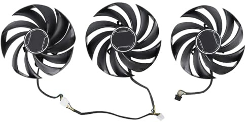 For RTX 4080 4090 VENTUS 3X 12G OC Video Card Fan RTX4080 RTX4090 Replacement Graphics Card GPU Heat Sink Computer cooling part(Fan - 3PCS)