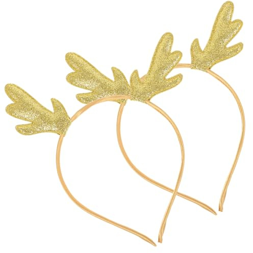 Kinderstirnband mit Hirschgeweih Gold, 2stücke Geschenkideen