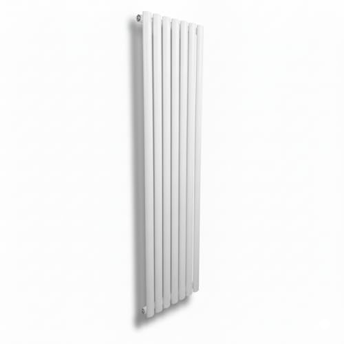 Manissa White Oval Tube Radiator 1800 x 420 Single Column Radiator | Vertical, Tall, Central Heating, Panel Radiator