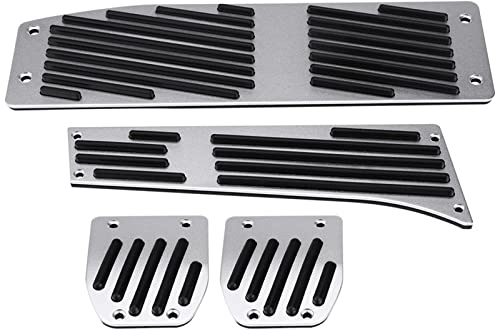 Cocoarm Auto-Fußpedal-Set, Aluminium, Rutschfeste Pedale für Fahrzeuge mit Schaltgetriebe, Gaspedal-Brems-Kupplungs-Pedalabdeckungen, Passend für 1 3 5 7 X1 Serie E30 E36 E46 E90