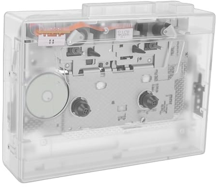XUMIUZIY Lecteur de Cassettes Bluetooth, Convertisseur MP3 USB de Style Rétro avec Prise AUX 3,5 Mm, pour Numériser des Cassettes sur clé USB et Lire de la Musique