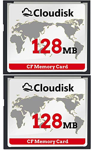 Cloudisk Piccola capacità 128MB NON GB Compact Flash CF Memory Card Prestazioni per fotocamera digitale vintage (128MB)