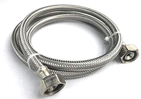 Schuette Flexibler Panzerschlauch 3/4 x 3/4, 1500mm, Silber, Metall, Schutzschlauch, 1 Stück