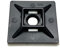 Schwarze Kabelbinder-Basis, selbstklebend, 4-Wege-Befestigung, schnell aufgeräumte Kabel (50, 28 x 28 mm)