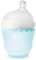 OlaBaby Gentle Babyflasche (120ml, Sky) - Anti-Kolik Flasche aus weichem, elastischen Silikon | Bruchsichere Alternative zu Glasflaschen | 0-3 Monate