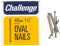 Oval Nails Bright, 40mm (225G), External Length 40mm, Nail Material Steel, Nail Type Oval, Product Range Challenge - Oval Nails, Fasteners & Hardware