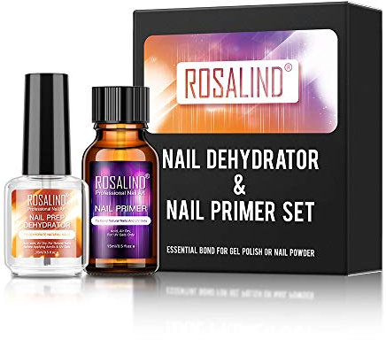 Primer Uñas Semipermanente 2PCS 15ml Deshidratador y Primer Profesional de Acrílico Uñas de Gel Primer uñas y Deshidratador Secado Rápido UV Esmaltes