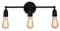 3-Light Vintage Wall Lights Vanity Mirror Lighting Fitting Fixture Edison E27 Bulb Base Industry Wall Sconce Lamp Black for Bathroom Kitchen Dressing Table Living Room
