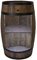 CREATIVE COOPER Holzfass Hausbar mit LED-Leuchten - Weinschrank im Retro Stil - Weinfass Bar - Weinregal - Holzbar 80cm - Elegante Möbel Wohnzimmer Deko - Fassbar Stehtisch und Flaschenständer (Wenge)