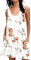 AUSELILY Robe De Plage pour Les Femmes D'été Décontractée Robe Balançoire sans Manches Réservoir Mini Robes avec Poches Rose Blanc M