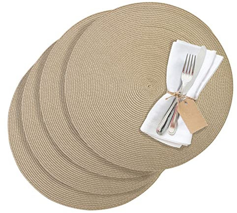 Westmark, Tischset/Platzset, CIRCLE, creme, Set 4tlg, abwischbar, Synthetik, Ø 38 cm, Saleen Edition, 01211054154