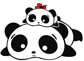 Ekakashop aufkleber Panda Auto aufkleber Tiere Stereo Sticker 3D Auto Styling Körper Aufkleber Wasserdichte Autoaufkleber Personalisierte Diy Aufkleber 25 * 17CM