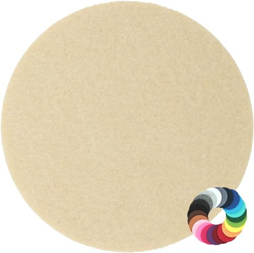 Rundes Platzset Filzuntersetzer in 35cm, Muschel (HF015) für Gläser, Essen, Tischdeko